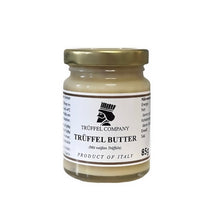 Lade das Bild in den Galerie-Viewer, Italienische Trüffelbutter mit 5% echtem weißen Trüffel (85g Glas)
