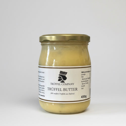Italienische Trüffelbutter mit 5% echtem weißen Trüffel (450g Glas)